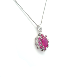Fleur Aurora Ruby Pendant