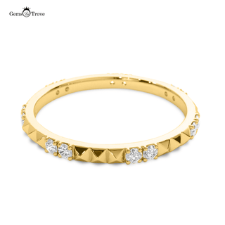 Pyramid Design Diamond Ring