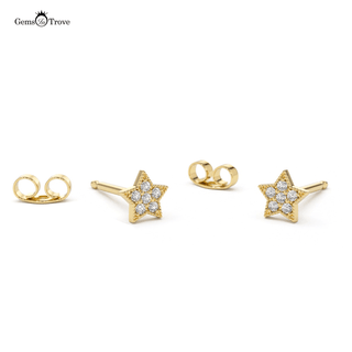 Elegant Star Diamond Earrings