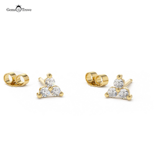 Elegant Diamond Stud Earrings