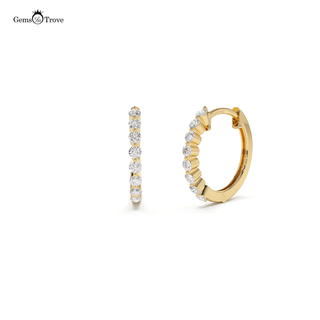 Brilliant Diamond Hoop Earrings