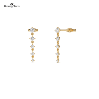 Elegant Diamond Drop Earrings