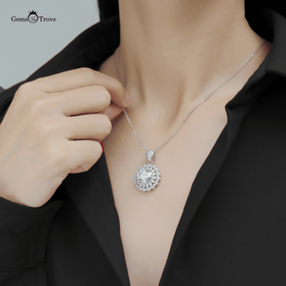 Heart Of Sun Moissanite Necklace