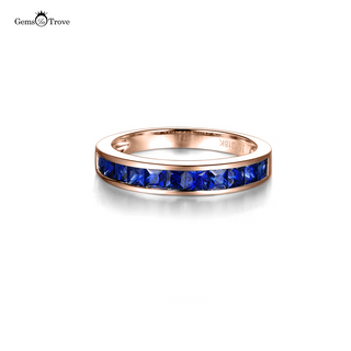Blue Sapphire Wedding Band Classic