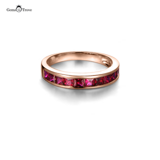 Ruby Wedding Band Half Eternity