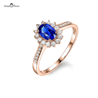 Gold Sapphire Ring Blue Gem