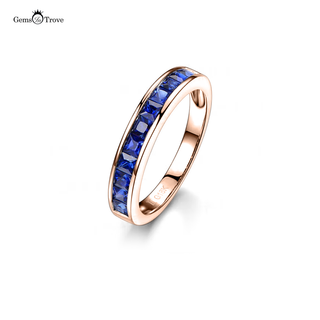 Blue Sapphire Wedding Band Classic