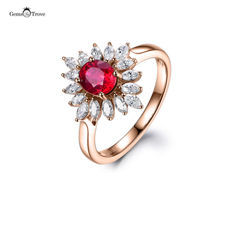 Ruby And Diamond Ring Marquise