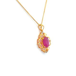 Classic Ruby Charm Pendant
