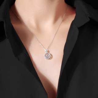 Moissanite Dancing Stone Necklace