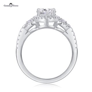 Astral Elegance Moissanite Halo Ring