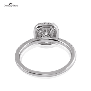 Halo Round Moissanite Diamond ring