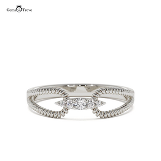 Twisted Diamond Adorned Ring