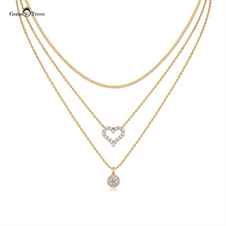 Triple Stacking Moissanite Necklace