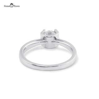 Classic oxhead Moissanite ring