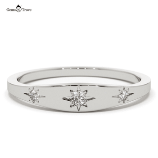 Star Design Diamond Band