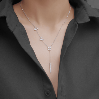Moissanite Diamond Women LOVE Pendant