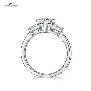 Tapered Baguette Moissanite Diamond Ring