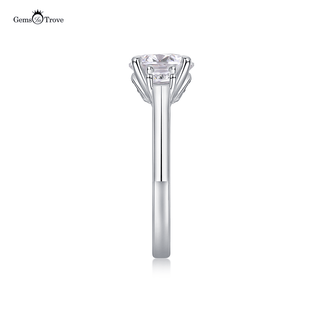 Classico Moissanite Tre Pietre Ring