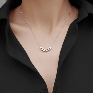 Love cube Moissanite Necklace