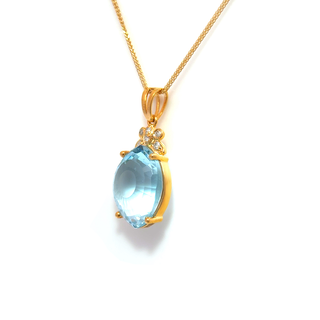Marquise Topaz Radiance Pendant