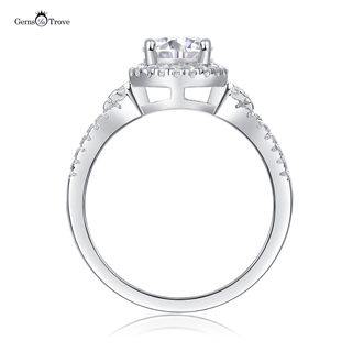 Eternal Sparkle Moissanite Halo Ring