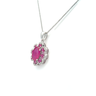 Fleur Aurora Ruby Pendant