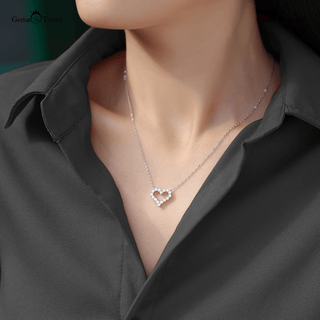 Moissanite Diamond Love Heart Pendant