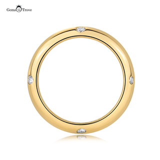 Moissanite Wedding Band