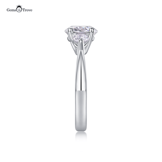 Unique Triple Stone Moissanite Ring