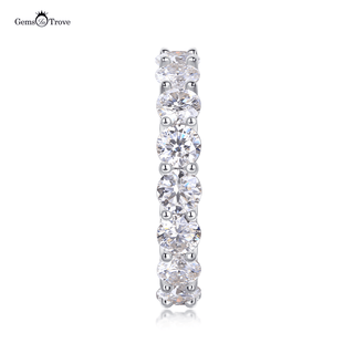 Moissanite Eternity Ring 925 Silver