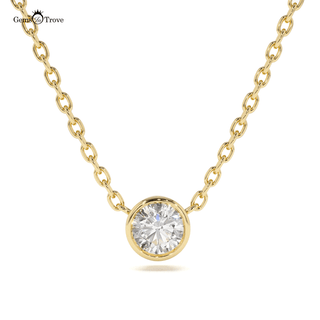 Classic Solitaire Diamond Necklace