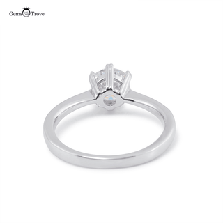 ROUND MOISSANITE 6-PRONG RING