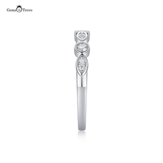 Radiant Moissanite Harmony Band