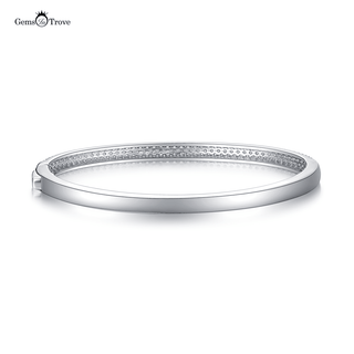 Stunning Moissanite Cuff Bangle