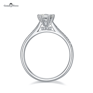 Heart Claw Crown Moissanite Ring