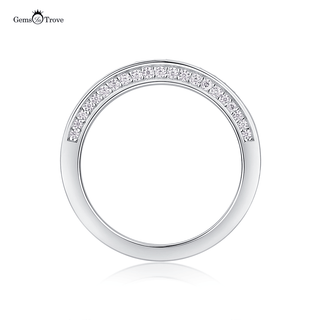 Gleaming Pave Moissanite Band