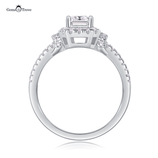 Stellar Moissanite Halo Ring