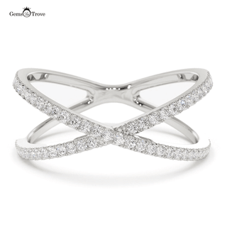 Luxurious Crossover Diamond Ring