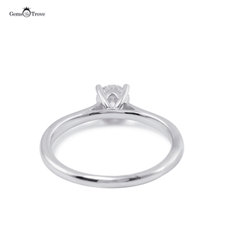 Cathedral Style Moissanite Engagement Ring