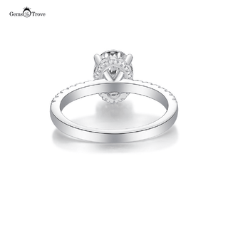 Radiant Oval Moissanite Ring