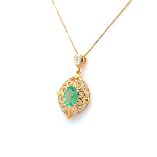 Emerald Belle Cascade Pendant