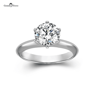 FOREVER MOISSANITE 6 PRONG RING