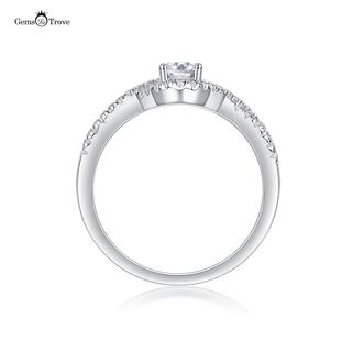 Wave of Elegance Moissanite Ring