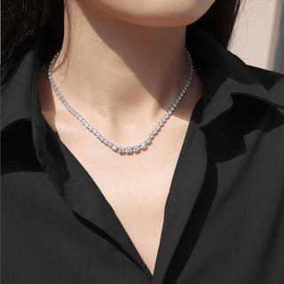 Moissanite Diamond Tennis Necklace