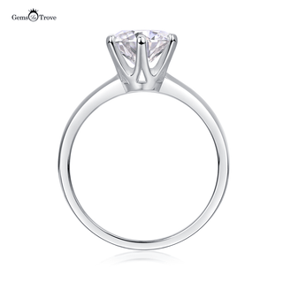 Elegant Solitaire Moissanite Ring