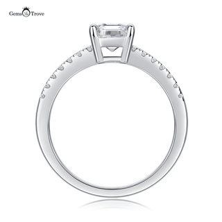 Gleaming Asscher Moissanite Ring