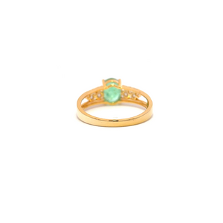 Eternal Verde Emerald Solitaire Ring