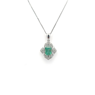 Smeraldo Aura Diamond Pendant
