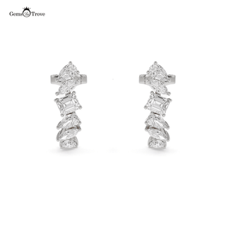 Mix Shaped Diamond Stud Earrings